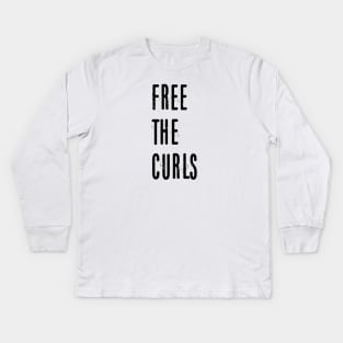 Free The Curls Kids Long Sleeve T-Shirt